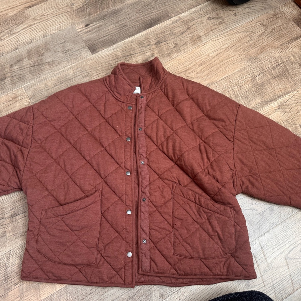 Z Supply Rust Quilted Jacket (M)